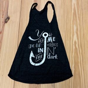 Judith March Black Graphic Tank Top